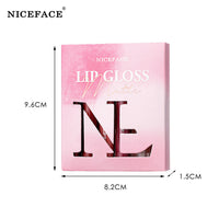 Niceface New Matte Non-Stick Cup Lip Glaze Set With Lip Plumper Texture Lip Gloss