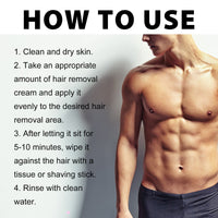 Hair Removal Cream, Men Remove Lip Beard Armpit Hands And Legs Hair Mild Does Not Stimulate Body Hair Removal Cream