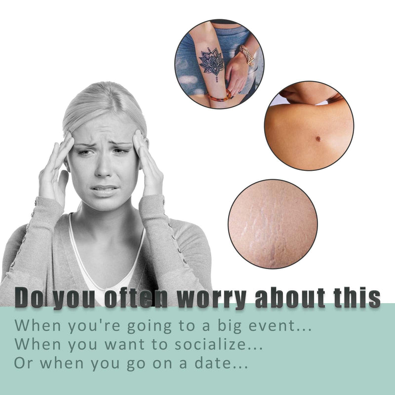 South moon Birthmark Skin Tone Concealer, Cover Body Scars Tattoo Spots Waterproof Color Masking Tape