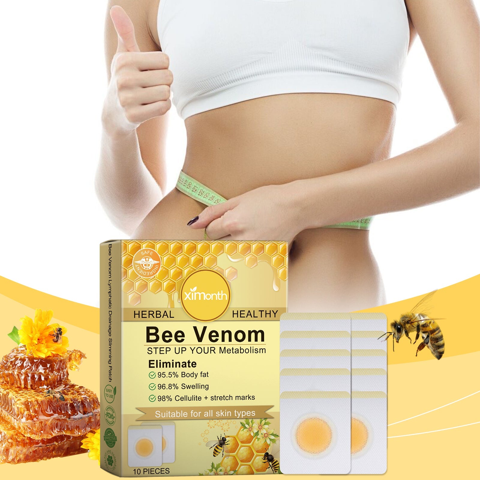 Melitoxin Slimming Stick, Body Shaping Stick Body Shaping Increase Vitality Digestive Health Reduce Swelling Slimming Body Shaping