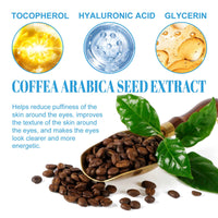 Coffee Extract Eye Cream, Fade Out Fine Lines Eye Bags Moisturizing Eye Week Firming Embellish Skin
