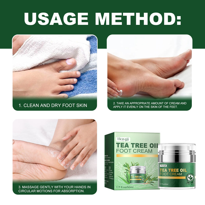 Tea Tree Oil Foot Cream Repair Heel Crack Anti-Dry Crack Skin Moisturizing Foot Care Cream