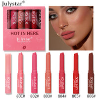 Velvet Foggy Lipstick Cover Box Matte Color Fast Candy Lipstick