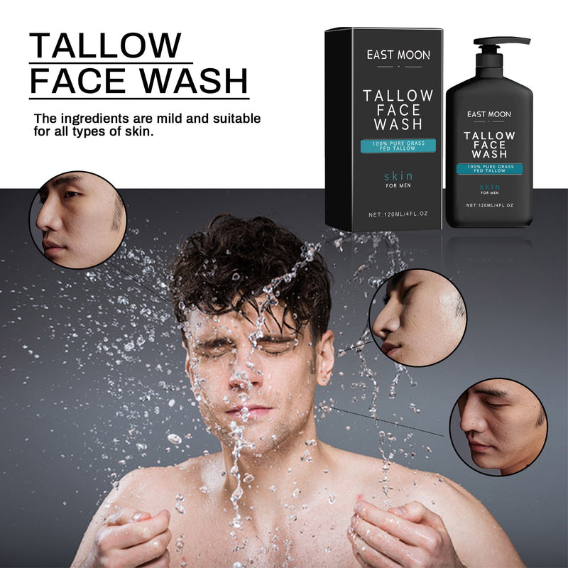 Men's Daily Facial Cleanser Deeply Cleans, Tightens Skin Pores, Moisturizes And Brightens