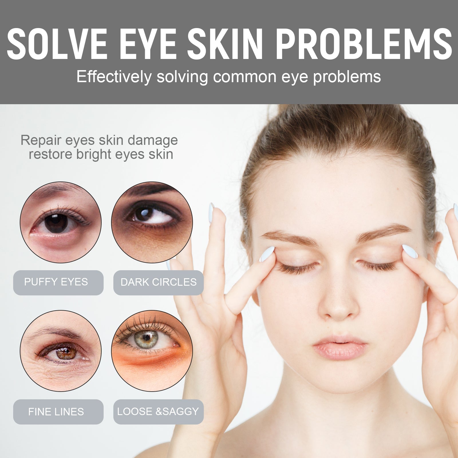 Collagen Hyaluronic Acid Massager Eye Cream For Fine Lines And Delicate Skin Care Eye Cream