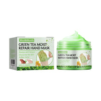 West&Month Green Tea Moist Repair Hand Mask, Moisturizing Tender Skin Removing Dead Skin Preventing Dry Cracking And Firming Care Hand Mask
