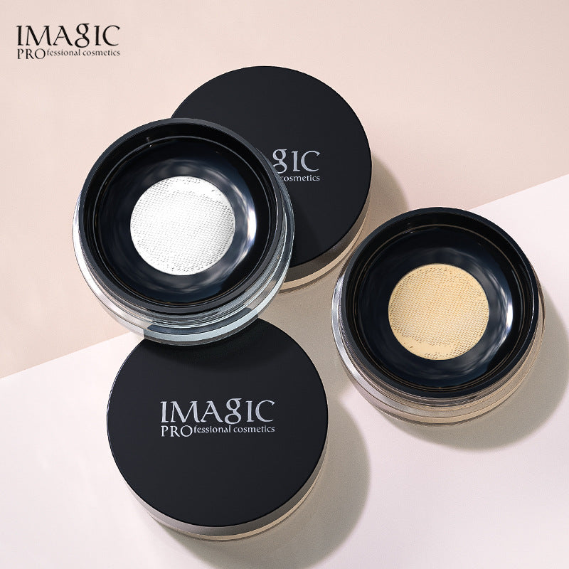IMAGIC Makeup Loose Powder Oil Control Powder Long Lasting Concealer Waterproof Non-Removing Invisible Pores Make Up