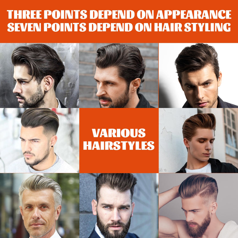 Men's Hair Wax Comb Retro Oily Head Big Back Hair Shape Moisturizing And Long-Lasting Comb One Comb To Set The Shape