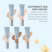 zephoco Nourishing Light Liquid Foundation Series, Light Moisturizing, Brightening, Hydrating And Non-Sticking Powder For Natural Makeup