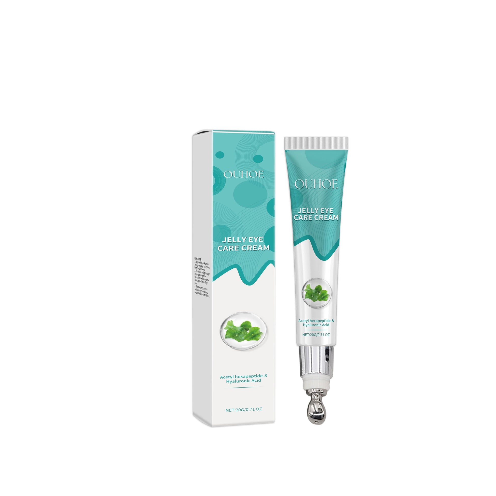 OUHOE Rolling Massage Eye Cream, Lift And Tighten Skin, Lighten Dull Moisture Delicate And Smooth Massage Eye Cream