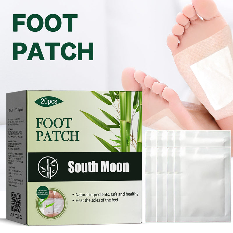 Natural Bamboo Charcoal Foot Patch Body Cleaning Foot Care Improve Headache Back Pain Help Sleep