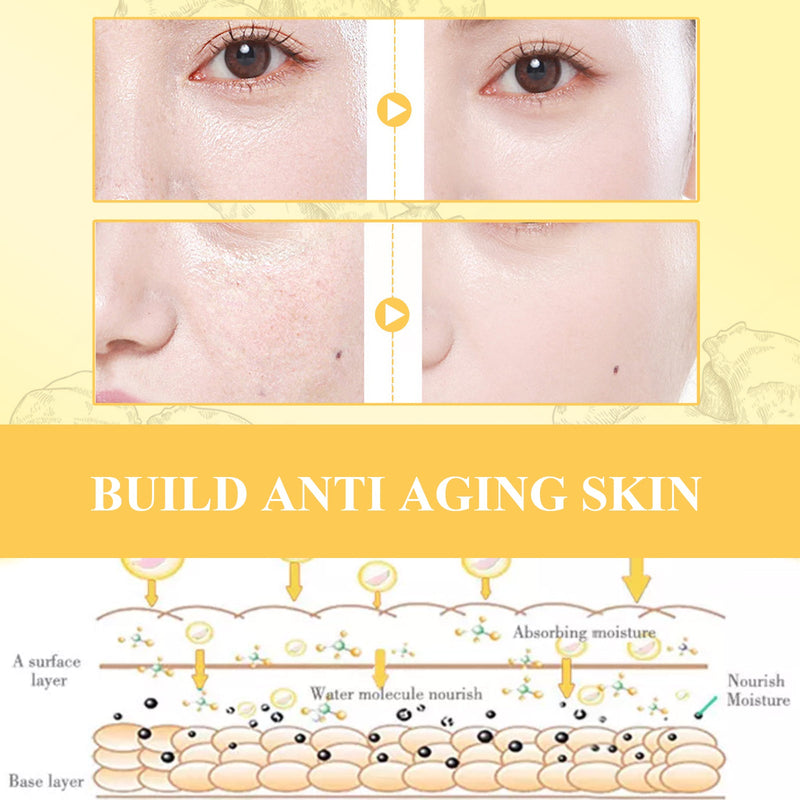OUHOE Turmeric Facial Repair Essence, Skin Repair Remove Dark Spots Anti-Wrinkle And Moisturize Essence