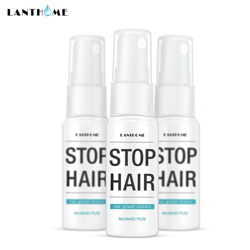 Permanent Stop Hair Growth Inhibitor Pubic Hair Repair Smooth Body Hair Removal Treatment Spray Facial Hair Remover for Women