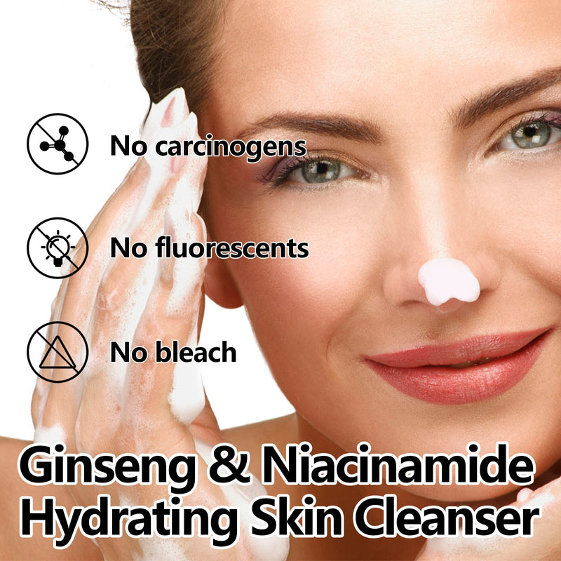EELHOE Ginseng Facial Cleanser - Gentle Foaming Deep Cleansing Care