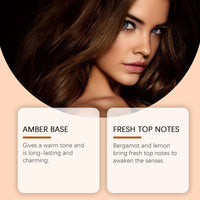 Roxelis Amber Cologne Classic Perfume, Lasting Fresh Fragrance Charm Amber Fresh Natural Fragrance Light Elegant Cologne