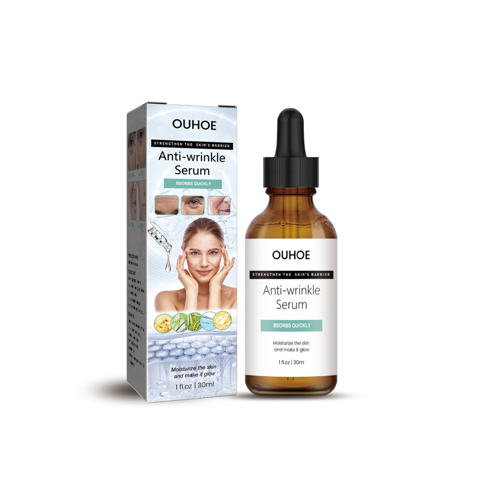 Anti-Wrinkle Serum, Improve Skin Fine Lines Crow 's-Feet Hydrating Moisturizing Anti-Wrinkle Ease Aging Essence