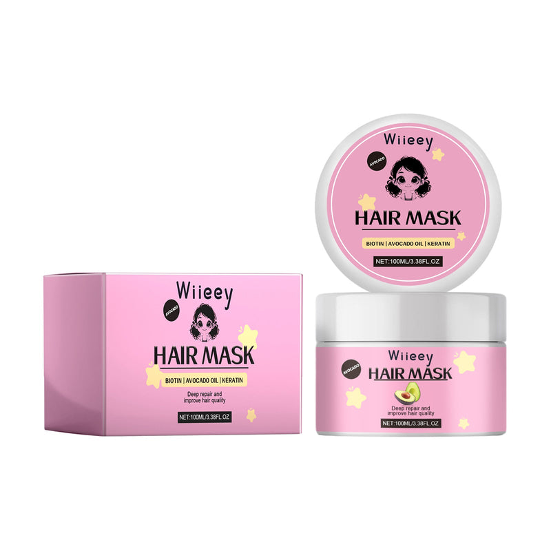 Avocado Nourishing Hair Mask Brightening Smooth Hair Nourishing Frizzy Split Ends Repairing Hair Mask