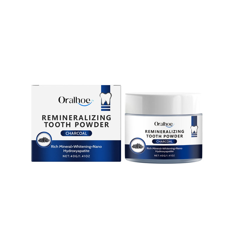 Oralhoe Bamboo Charcoal Teeth Cleaning Powder Fresh And Gentle Ingredients Clean Teeth Daily Care For Oral Bamboo Charcoal Powder