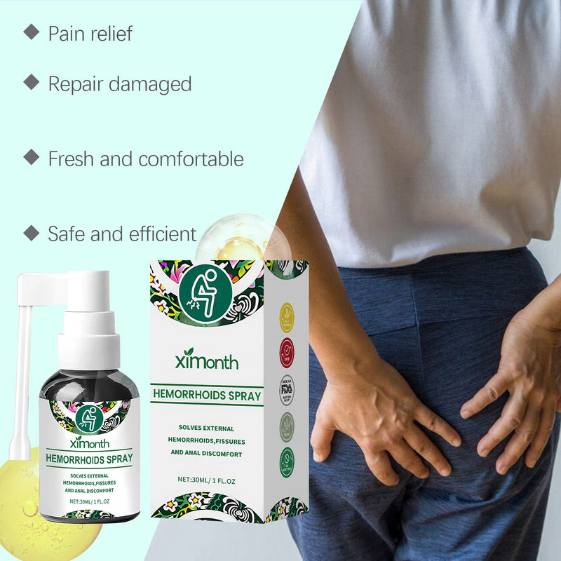 Ximonth Herbal Perianal Treatment Spray Soothing Perianal Repair Treatment Refreshing Moisturizing Mild Spray