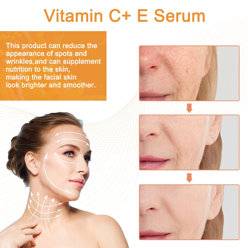 Vitamin C+E Essence Reduces Fine Lines, Hydrates, Brightening, And Restores Dark Skin