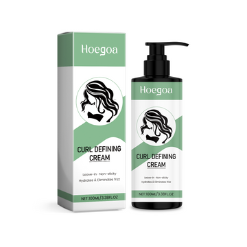 Hoegoa Curly Hair Shaping Cream, Light And Fluffy Cream With Elastic Hair Strands, Creating A Natural And Three-Dimensional Curling Effect
