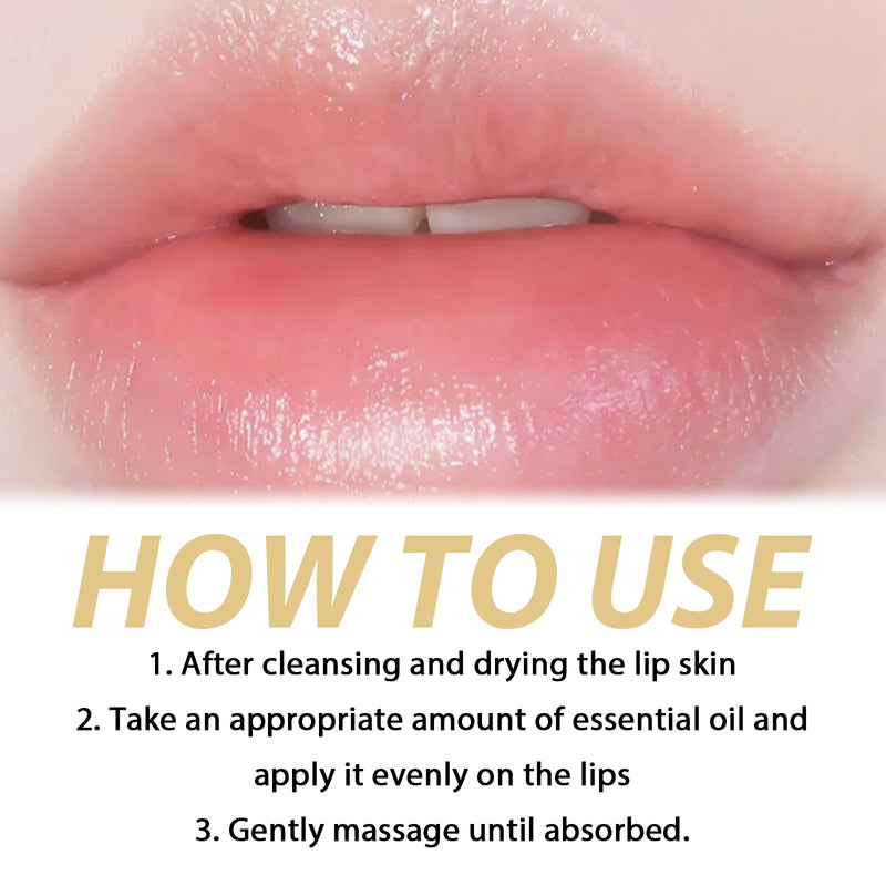 Lip Oil Gloss, Moisturizing And Hydrating Lip Care Lighten Lip Lines Hydrating And Anti-Cracking Essential Oil