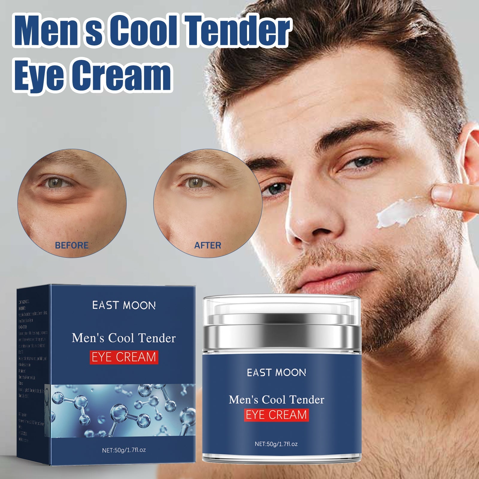 Men's Retinol Eye Cream, Firming And Lightening Eye Bags, Moisturizing And Repairing Eye Cream