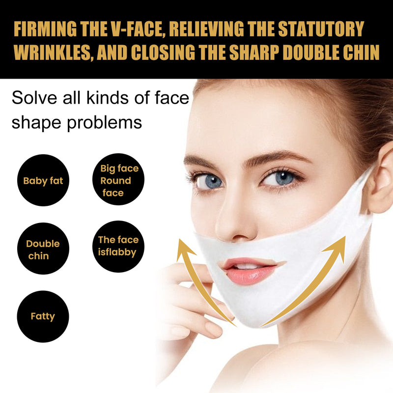 EELHOE V-shaped Face Lifting Facial Mask, Tightens And Lifts Facial Skin Shapes Facial Mask