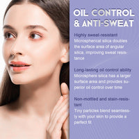 Lavender Matte Powder, Natural Block Defect Containment Light And Durable Is Not Easy To Makeup Base Powdery Cake