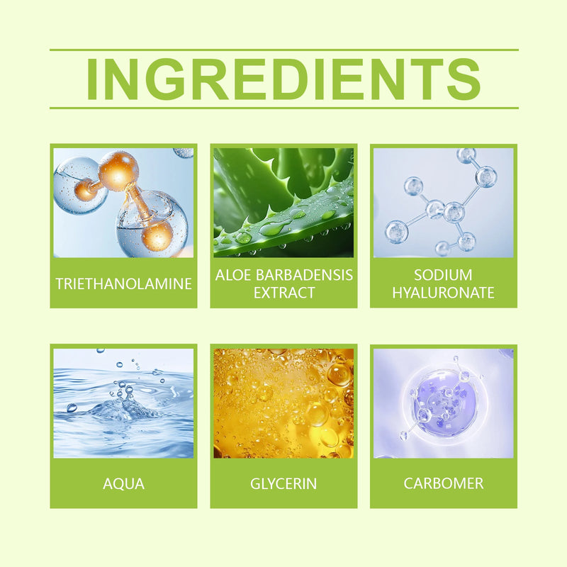 EELHOE Aloe Vera Essence Gel, A Gentle Ingredient, Nourishes And Moisturizes The Skin. It Is A Daily Skin Care Essence
