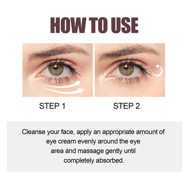 Retinol Repair Eye Cream, Reduce Wrinkles Fine Lines Bags Dark Circles Brightening Skin Anti-Wrinkle Repair Eye Cream