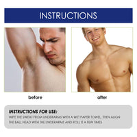 Men's Antiperspirant Roll-On Clean Underarm Sweat Odor Refreshing And Lasting Fragrance Roll-On Perspirant Suppression