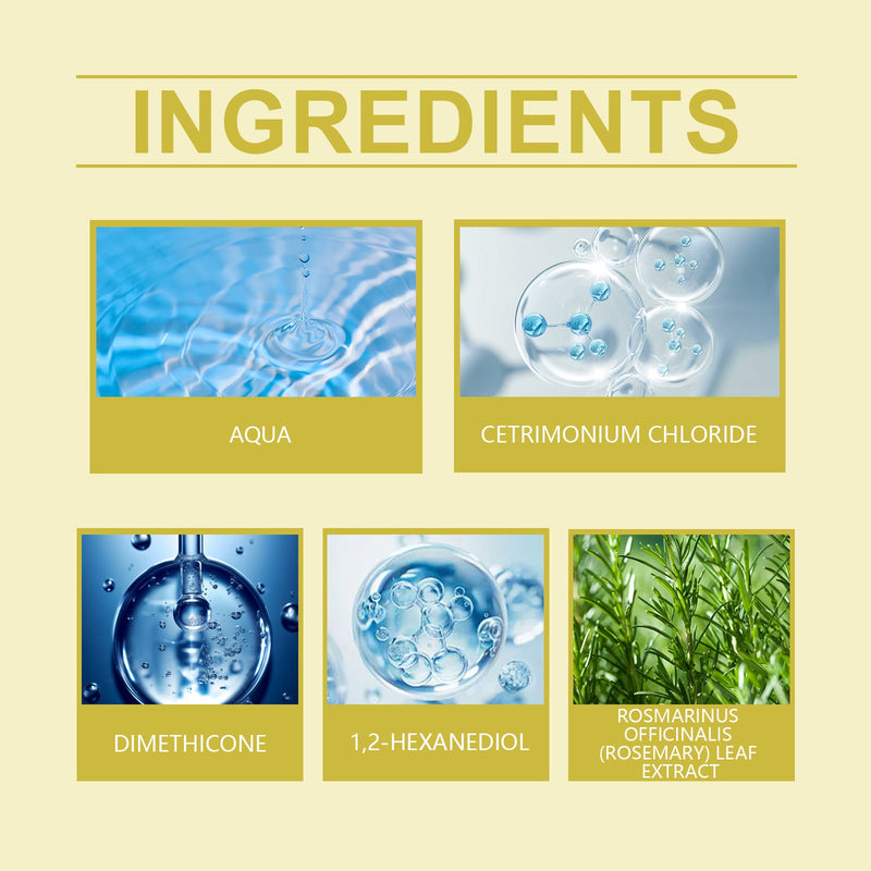 EELHOE Rosemary Conditioner Repairs Dry Hair, Moisturizes Hair Strands, Makes Hair Smooth And Improves Frizz