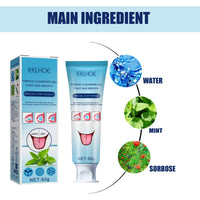 EELHOE Tongue Coating Cleansing Gel, Tongue Coating Cleansing Oral Care Removes Bad Breath And Freshens Breath Gel With Brush