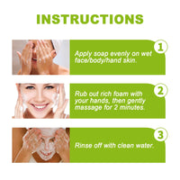 Citronella Bath Soap Gently Cleanses Skin, Lightening Acne Mark, Hydrating Oil Control Whitening Non-Sticky Soap