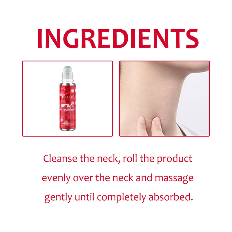 Retinol Neck Rollerball, Moist Smooth Neck Wrinkle Wrinkle Firming Neck Reshape The Swan Neck