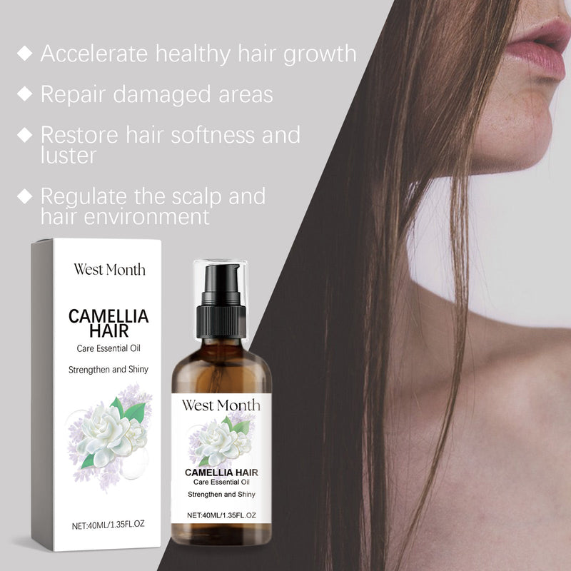 West&Month Camellia Hair Care Essential Oil Nourishes Dry Hair And Softens Hair Care Oil