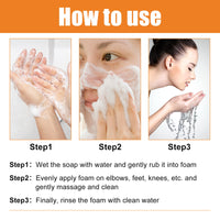 EELHOE Vitamin C Whitening Soap For Blemish Reduction Deep Clean Moisturizing And BrighTening Skin Beauty Soap