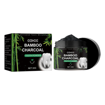 Bamboo Charcoal Tooth Powder Cleaning Bad Breath Stains Stains Stains Fresh Breath White Teeth Cleaning Powder