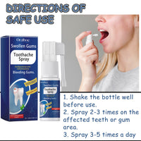 Toothache Treatment Spray. Relieve Gum Swelling And Pain On Fire Care For Teeth Toothache Oral Discomfort Care