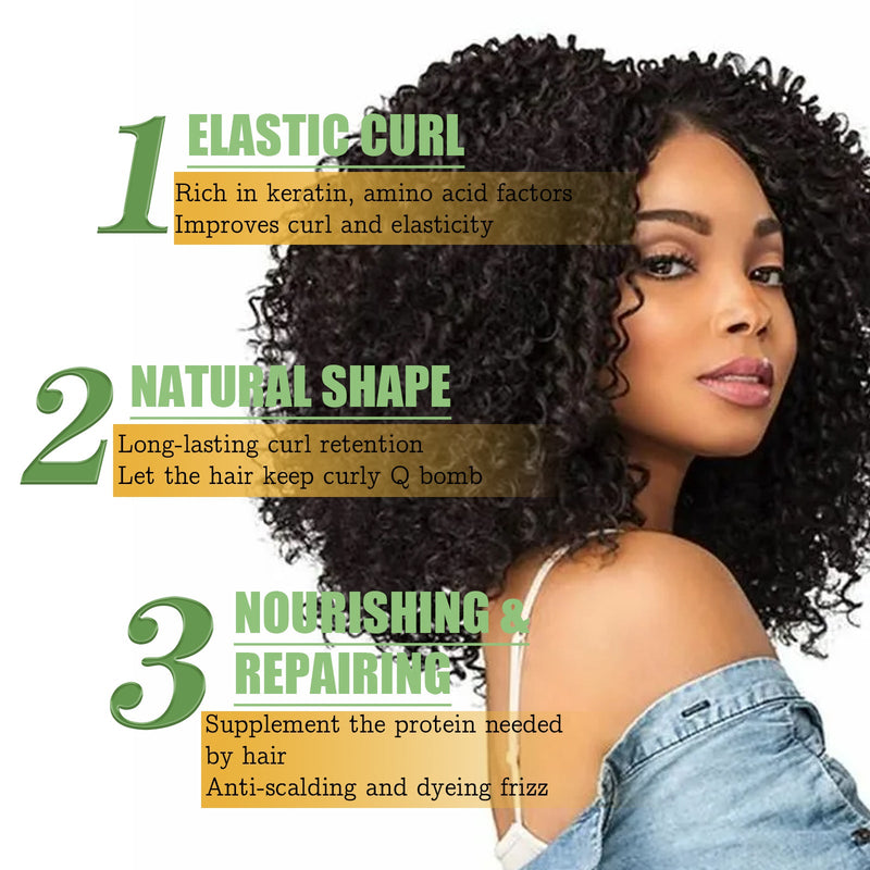 Elastic Volumizing Hair Cream, Anti-Frizz Curls Volumizing Natural Volumizing Styling Hair Treatment Elastin