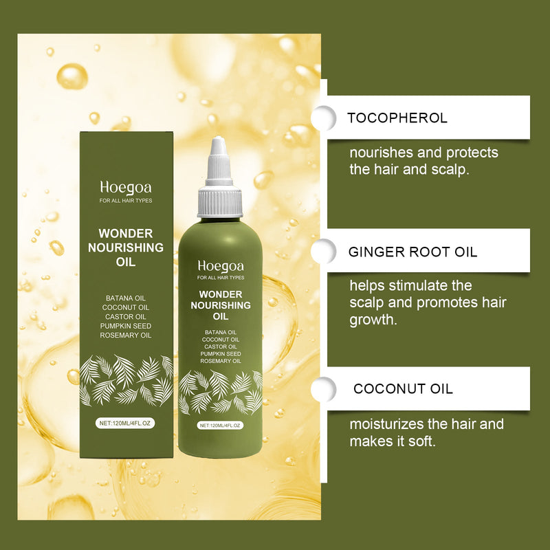 Hoegoa Hair Care Essence Oil Smoothing And Nourishing Scalp Massage Soothing All-Hair Care Essence Oil