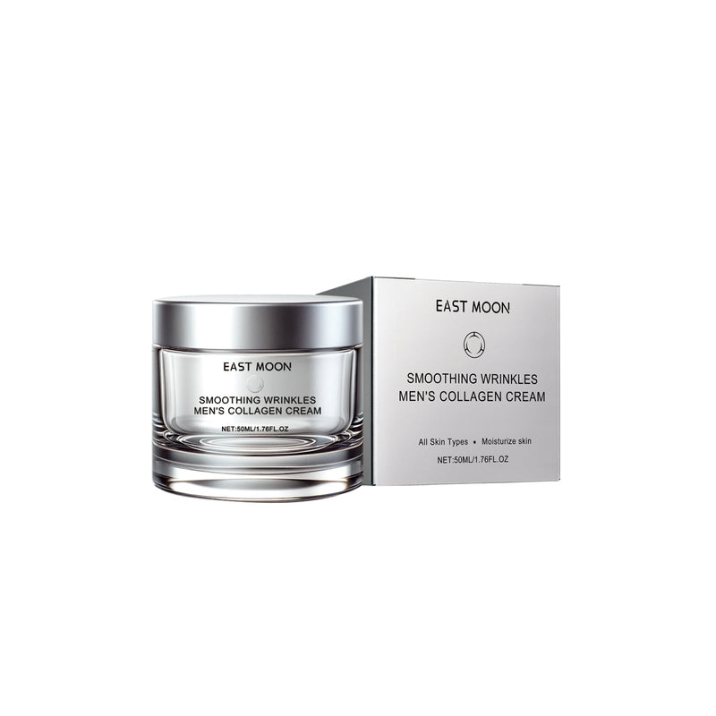 For Men Collagen Cream, Lighten Fine Lines Moisturizing Firming Skin Whitening Brightening Cream