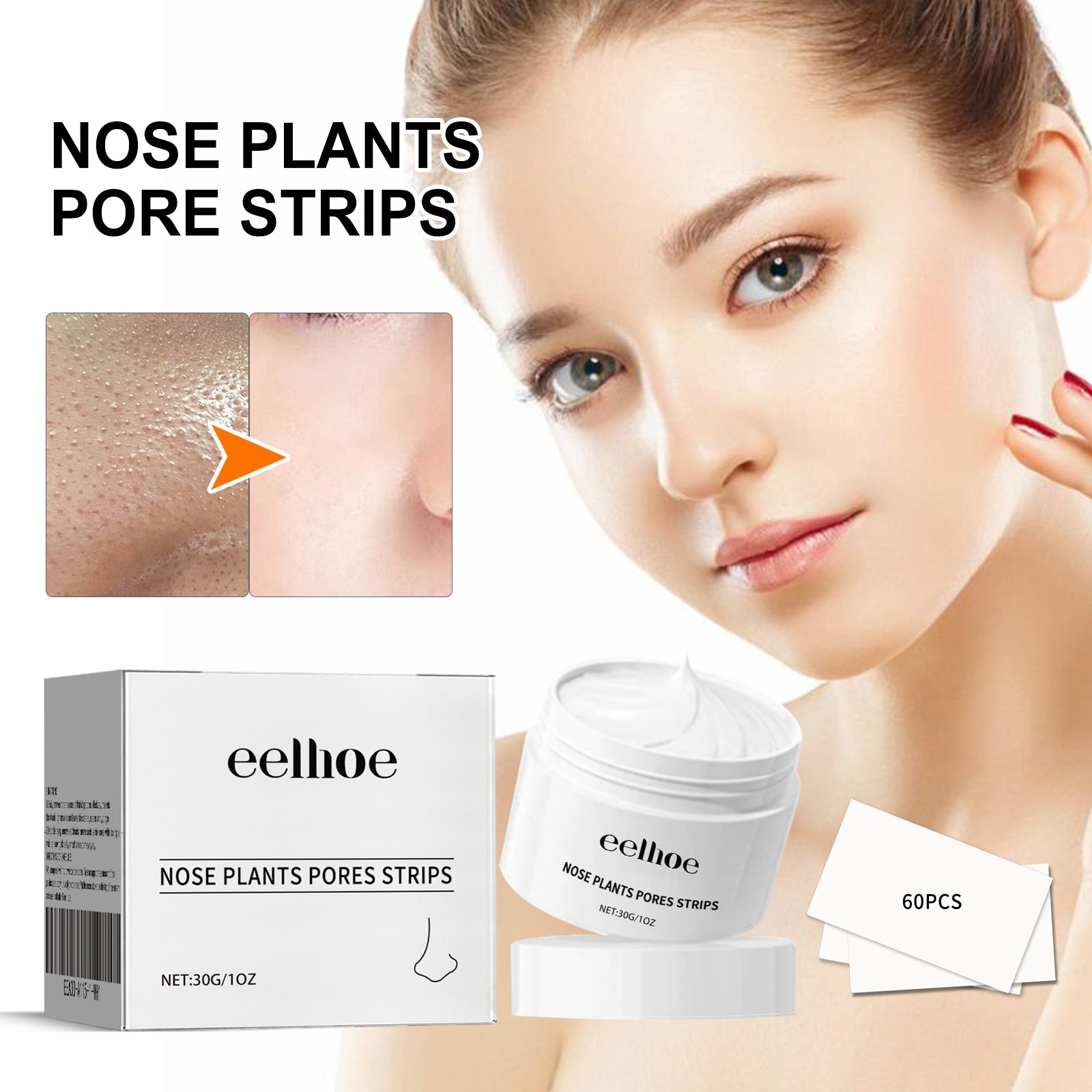 Blackhead Cleansing Cream Skin Oil Blackheads Acne Exfoliating Cleansing Repair Pore Tearing Nose Patch