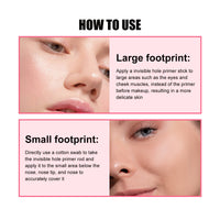 OUHOE Pore Invisible Stick, Brightening Skin Tone Concealer Invisible Pore Smoothing Pre-Makeup Stick