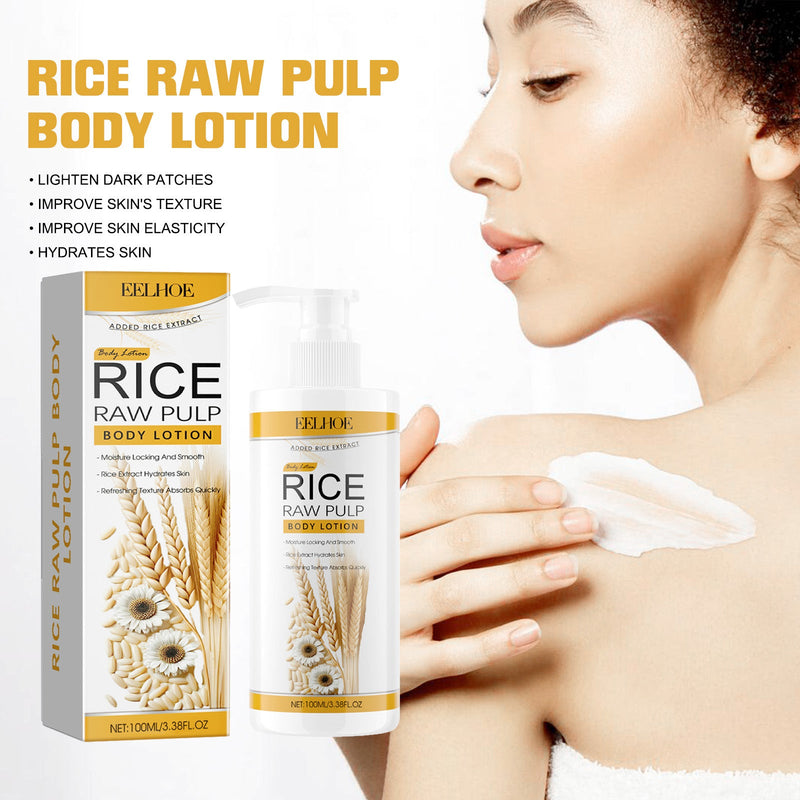 EELHOE Rice Pulp Body Lotion - Anti-Dryness Tender Brightening Whitening Care