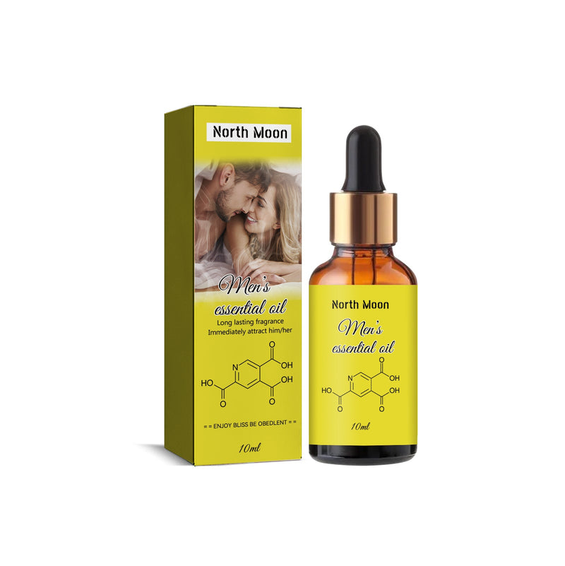 North Moon Men's Essential Oil, Natural Fresh Body Fragrance Essential Oil For Men And Women Lasting Fragrance