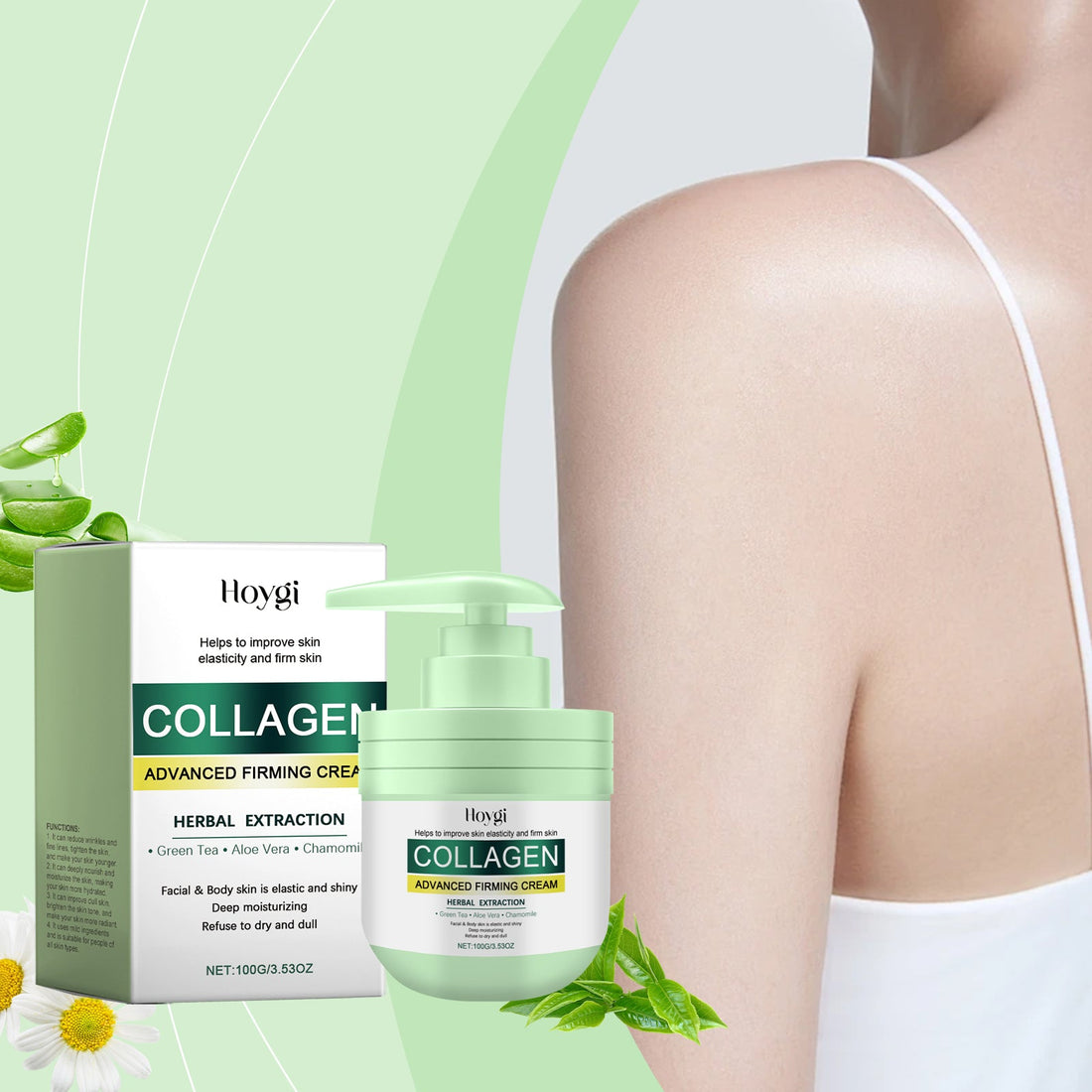 Hoygi Collagen Body Cream - Firming & Brightening Dry Skin Moisturizer