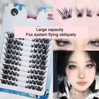 Sunflower Comics Pure Desire Eyelash Simulation Natural Thickening Large Segmented Trilogy False Eyelash Laziness