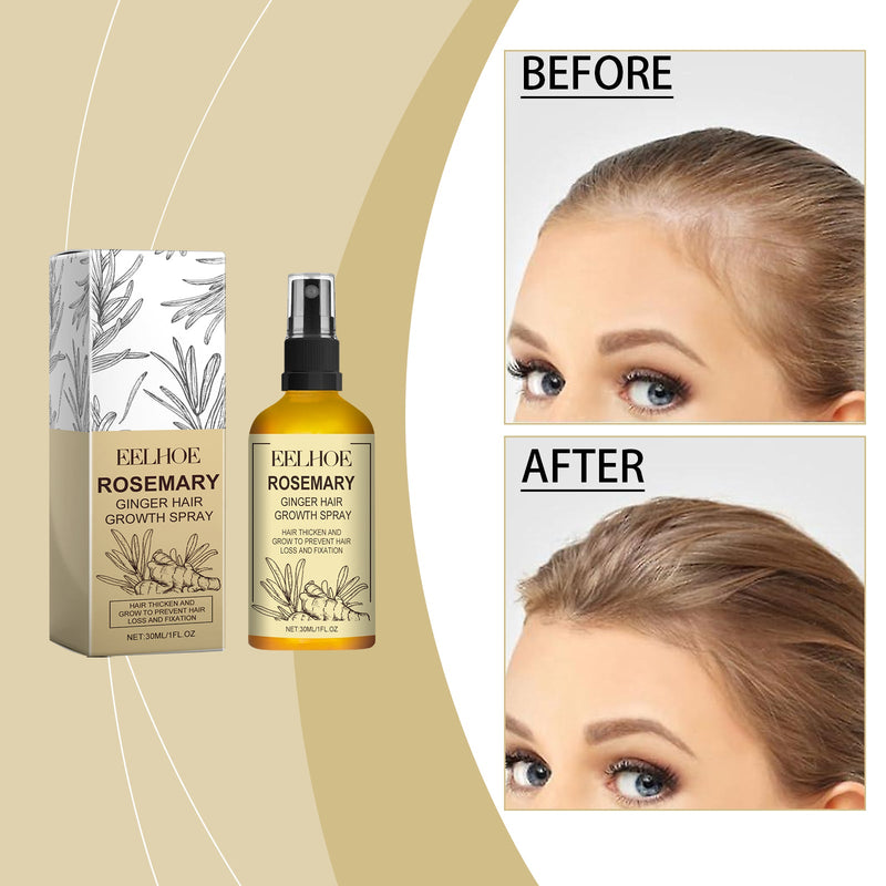 Rosemary Ginger Hair Spray, Repair Dry Hair, Smooth Hair And Prevent Hair Loss